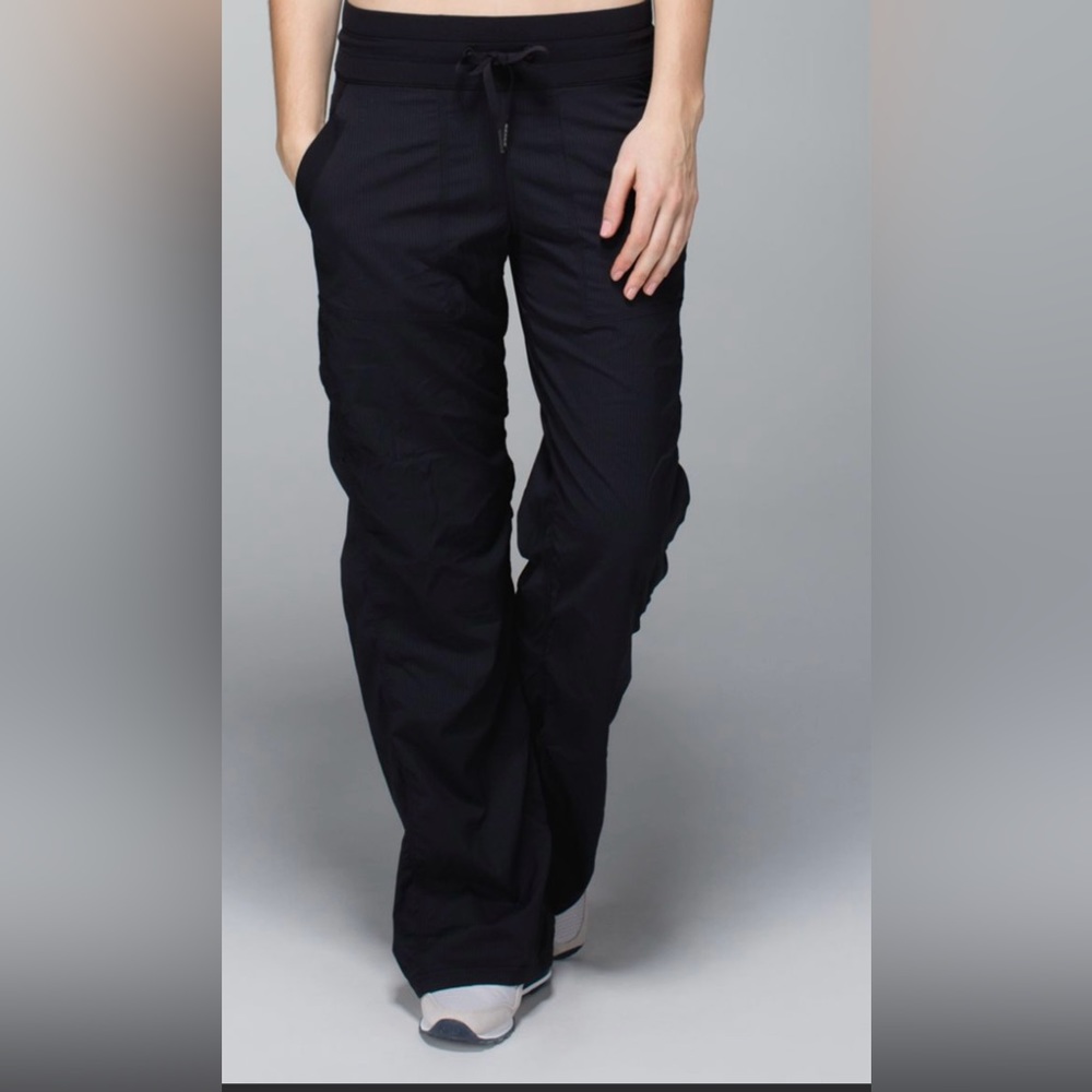Lululemon lined black studio pants size 12
